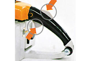1971: Neue Gashebelsperre und STIHL wird orange